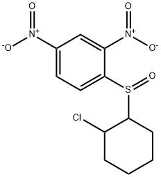 2-Chlorocyclohexyl 2,4-dinitrophenyl sulfoxide Struktur