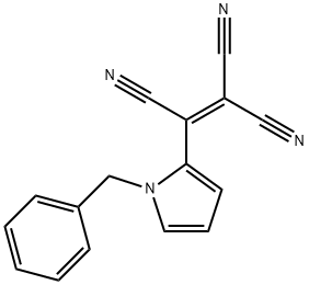 2-(1-Benzyl-1H-pyrrol-2-yl)ethene-1,1,2-tricarbonitrile Struktur