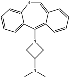 11-(3-Dimethylamino-1-azetidinyl)dibenzo[b,e]thiepin Struktur