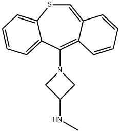 11-(3-Methylamino-1-azetidinyl)dibenzo[b,e]thiepin Struktur