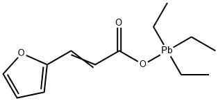 (Furylacryloyloxy)triethyl plumbane Struktur