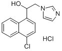 alpha-(4-Chloro-1-naphthyl)-1-imidazoleethanol hydrochloride Struktur