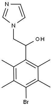 1H-Imidazole-1-ethanol, alpha-(4-bromo-2,3,5,6-tetramethylphenyl)- Struktur