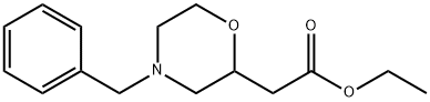 (4-BENZYL-MORPHOLIN-2-YL)-ACETIC ACID ETHYL ESTER Struktur