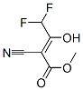 2-Butenoic  acid,  2-cyano-4,4-difluoro-3-hydroxy-,  methyl  ester Struktur