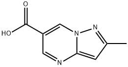 2-甲基-吡唑并[1,5-A]嘧啶-6-羧酸 結構式