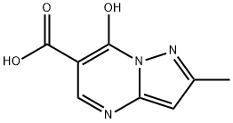 7-HYDROXY-2-METHYLPYRAZOLO[1,5-A]PYRIMIDINE-6-CARBOXYLIC ACID Struktur