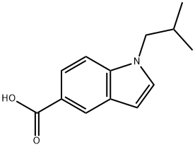 1-ISOBUTYL-1H-INDOLE-5-CARBOXYLIC ACID Struktur