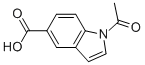 1-ACETYL-1H-INDOLE-5-CARBOXYLIC ACID Struktur