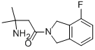 3-AMINO-1-(4-FLUOROISOINDOLIN-2-YL)-3-METHYLBUTAN-1-ONE Struktur