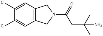 3-AMINO-1-(5,6-DICHLOROISOINDOLIN-2-YL)-3-METHYLBUTAN-1-ONE Struktur