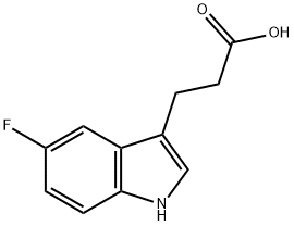 3-(5-FLUORO-1H-INDOL-3-YL)PROPANOIC ACID Struktur