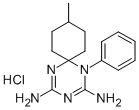 2,4-Diamino-9-methyl-1-phenyl-1,3,5-triazaspiro(5.5)undeca-2,4-diene h ydrochloride Struktur