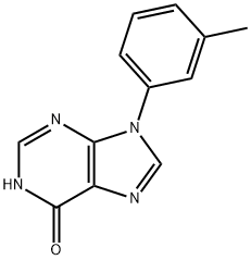 9-(m-Tolyl)-9H-purin-6(1H)-one Struktur