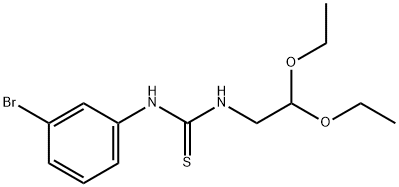 1-(m-Bromophenyl)-3-(2,2-diethoxyethyl)thiourea Struktur