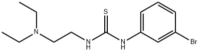 1-(m-Bromophenyl)-3-[2-(diethylamino)ethyl]thiourea Struktur