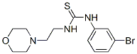 1-(m-Bromophenyl)-3-(2-morpholinoethyl)thiourea Struktur