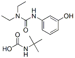 1,1-Diethyl-3-(m-hydroxyphenyl)urea tert-butylcarbamate Struktur