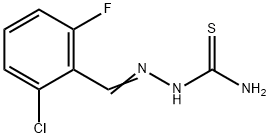 2-Chloro-6-fluorobenzaldehyde thiosemicarbazone Struktur