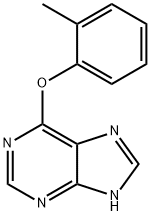 6-(o-Tolyloxy)-1H-purine Struktur