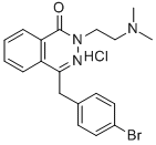 1(2H)-Phthalazinone, 4-(p-bromobenzyl)-2-(2-(dimethylamino)ethyl)-, hy drochloride Struktur