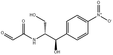 (R-(R*,R*))-N-(2-Hydroxy-1-(hydroxymethyl)-2-(4-nitrophenyl)ethyl)-2-o xoacetamide Struktur