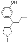 3-(1-(1-Methyl-3-pyrrolidinyl)butyl)phenol Struktur