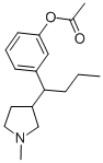 3-(1-(1-Methyl-3-pyrrolidinyl)butyl)phenol acetate Struktur