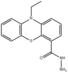 10-Ethylphenothiazine-4-carboxylic acid hydrazide Struktur