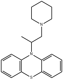 10-(1-Methyl-2-piperidinoethyl)-10H-phenothiazine Struktur