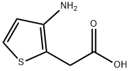 2-Thiopheneacetic  acid,  3-amino- Struktur