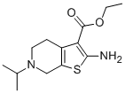 2-AMINO-6-ISOPROPYL-4,5,6,7-TETRAHYDRO-THIENO-[2,3-C]PYRIDINE-3-CARBOXYLIC ACID ETHYL ESTER Struktur