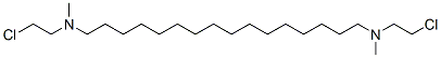 N,N'-Bis(2-chloroethyl)-N,N'-dimethyl-1,16-hexadecanediamine  Struktur