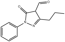 1-Phenyl-3-propyl-5-oxo-2-pyrazoline-4-carbaldehyde Struktur