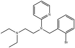 Pyridine, 2-((o-bromobenzyl)(2-(diethylamino)ethyl)amino)- Struktur