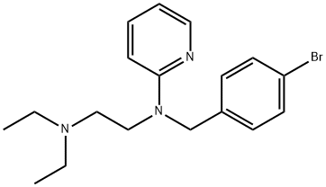 N-(p-ブロモベンジル)-N-(2-ジエチルアミノエチル)-2-ピリジンアミン 化學構造式