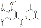 2,6-Dimethyl-4-(3,4,5-trimethoxybenzoyl)morpholine Struktur