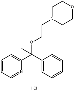 4-(2-(alpha-Methyl-alpha-(2-pyridyl)benzyloxy)ethyl)morpholine hydroch loride Struktur