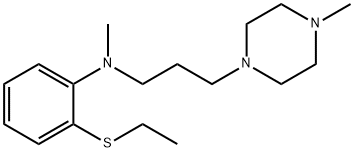 4-[3-[Methyl[2-(ethylthio)phenyl]amino]propyl]-1-methylpiperazine Struktur