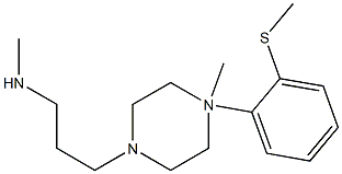 1-Methyl-4-[3-[N-methyl-N-(2-methylthiophenyl)amino]propyl]piperazine Struktur