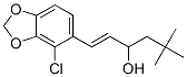 1-(4-Chloro-1,3-benzodioxol-5-yl)-5,5-dimethyl-1-hexen-3-ol Struktur