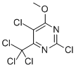 2,5-Dichloro-4-methoxy-6-(trichloro-methyl)-pyrimidine Struktur