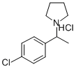 (p-Chloro-alpha-methylbenzyl)pyrrolidine hydrochloride Struktur