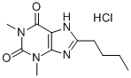 Theophylline, 8-butyl-, hydrochloride Struktur