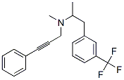 N-methyl-3-phenyl-N-[1-[3-(trifluoromethyl)phenyl]propan-2-yl]prop-2-y n-1-amine Struktur