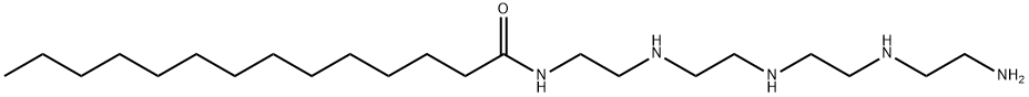 N-[2-[[2-[[2-[(2-aminoethyl)amino]ethyl]amino]ethyl]amino]ethyl]myristamide Struktur