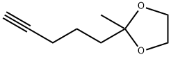 1,3-Dioxolane,  2-methyl-2-(4-pentynyl)-  (9CI) Struktur