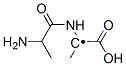 Ethyl, 1-[(2-amino-1-oxopropyl)amino]-1-carboxy-, (S)- (9CI) Struktur