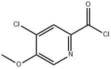 2-Pyridinecarbonyl chloride, 4-chloro-5-methoxy- (9CI) Struktur