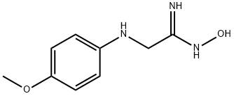 Ethanimidamide, N-hydroxy-2-[(4-methoxyphenyl)amino]- (9CI) Struktur